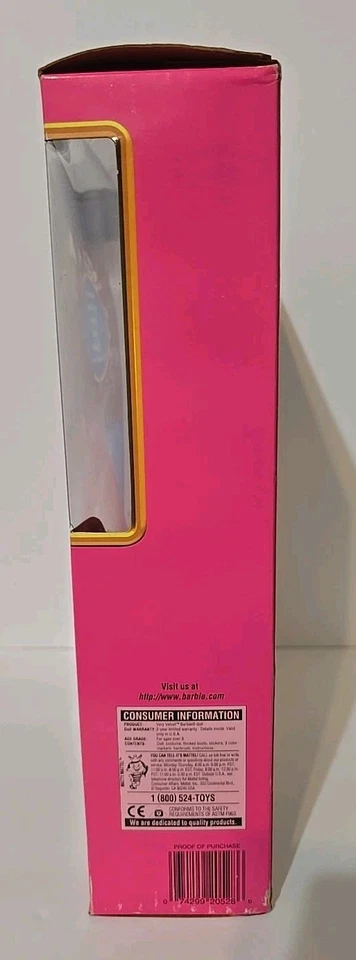 Barbie Doll Very Velvet Red Dress 1990s Era NRFB 20528 Mattel NEW - Image 2 of 4