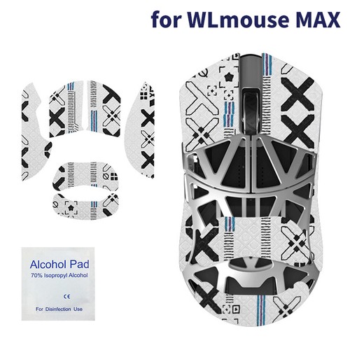 Anti-Slip Mouse Grip Tape Skate Sticker For WLmouse MAX Gaming Mouse E-Sports - Afbeelding 20 van 22
