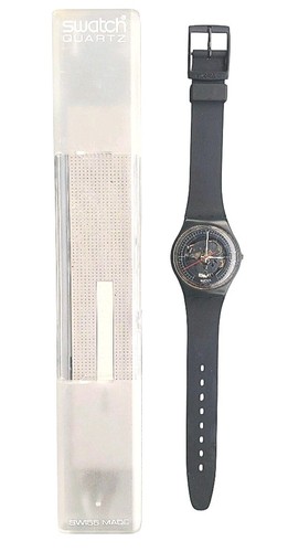 Reloj Swatch HIGH TECH 2 GA101 1984 Estándar Caballeros Raro De Colección Cuarzo Suizo - Imagen 2 de 8