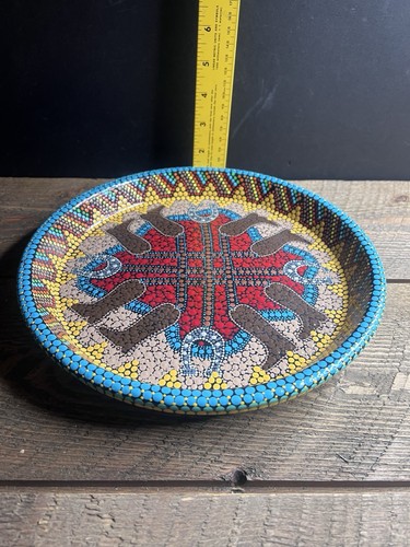 Piatto tema western originale dipinto a mano Jo McAllister 2012 spedizione gratuita - Foto 12 di 12