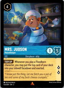 Mrs. Judson - Housekeeper - 153/204 - Rise of the Floodborn - Lorcana - NM