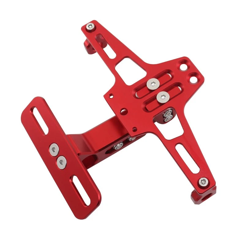 Регулируемый держатель номерного знака кронштейн складное крепление для Yamaha Suzuki Kawasaki - Изображение 3 из 4