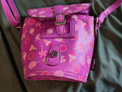 Ladies Smiggle Small Floral Pink Adjustable Strap Handbag 