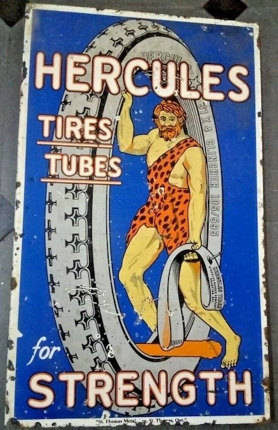 Vintage Hercules Tires sign