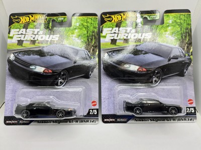 ×2 2025 Hot Wheels Premium Fast & Furious Nissan Skyline GT-R BNR32 (Black) #2/5