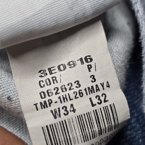 Hollister Men Jeans 34x32 Blue Denim Classic Straight Leg EUC 100% Cotton - Picture 3 of 5