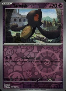 Yamask Reverse Holo Common SV07: Stellar Crown 062/142 NM