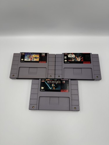 Super Star Wars Trilogy Super Nintendo Empire Strikes Back Return of Jedi Lot 3