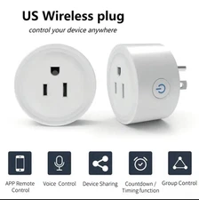 2-PC Smart WiFi Plug – Works with Alexa & Voice Control