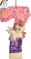 Einhorn Geburtstagskerzen Zahl 7,Zahl 7 Kerzen FüR Kuchen,7 Geburtstag Einhorn K