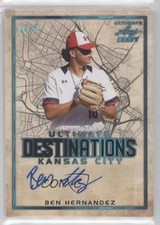2020 Leaf Ultimate Draft Platinum Spectrum 48/50 Ben Hernandez #UD-BH1 Auto q4j