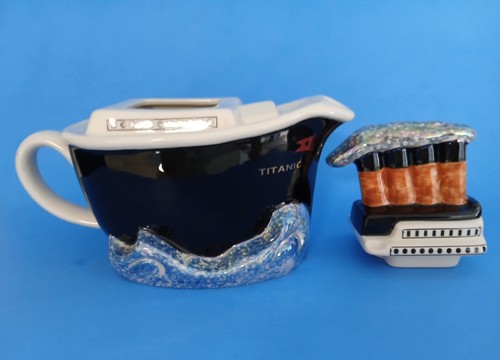 Tony Carter Collections Teapot Titanic Ceramic Made in England #985/98 Cool - Picture 6 of 9
