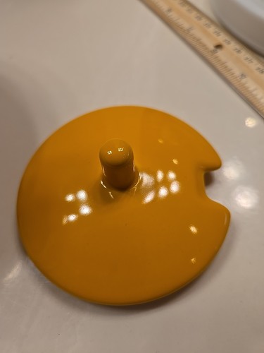 Forlife Single Serve Yellow Stoneware Teapot With Lid Tea Bag Holder Hanger - Picture 5 of 14