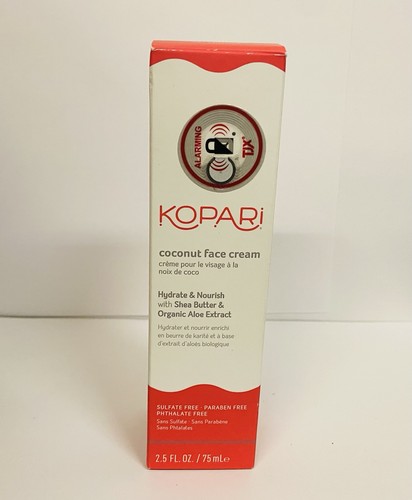 Neu im Karton versiegelt Kopari Kokosnuss Gesichtscreme 2,5oz volle Größe