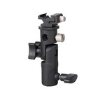 Adjustable Flash Bracket For Camera Light Stand Umbrella Holder Rotatable Mount