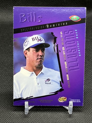 1996 Jim Kelly Playoff Illusions Spectralusion Dominion NM/MT Bills HOF - Picture 4 of 7