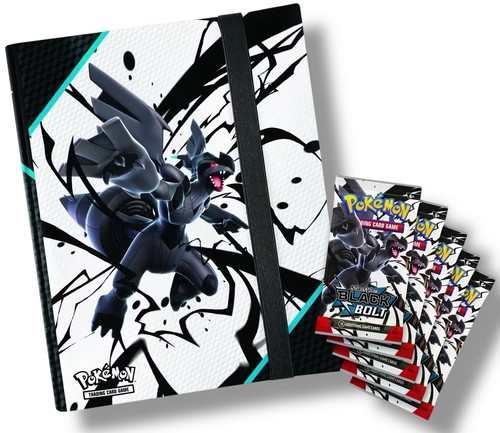 Pokémon TCG SV10.5 Black Bolt & White Flare Binder Colección Paquete - Juego de 2 - Imagen 4 de 11