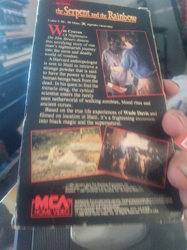 Wes Craven’s The Serpent And The Rainbow 1987 VHS Horror Cult - Picture 2 of 3