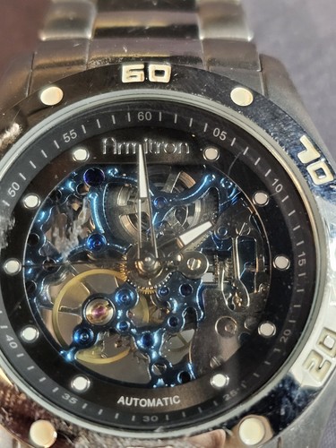 Armitron Skelett Zifferblatt Silberfarben Automatik Herrenuhr 20/4406TSV TY2807BL - Bild 5 von 12