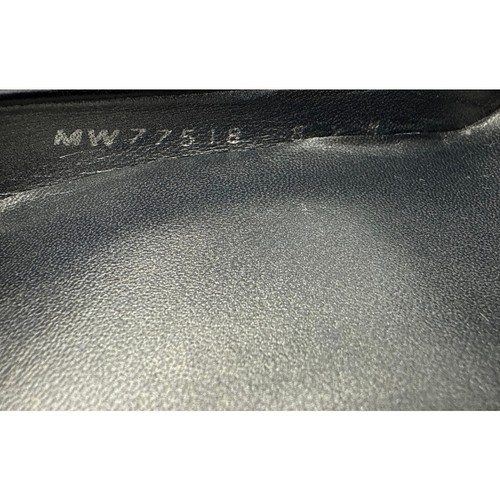 Stuart Weitzman STAGE Kid Leather Black Peep Toe Platform Pumps Size 8.5 - Picture 7 of 8