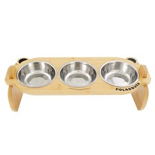 Tilted Elevated Cat Food Bowls Set: Raised Pet Dishes for Cats  Pu... Fast Ship