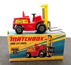 Matchbox No. 15 Fork Lift Truck With Original Box, Red, 1972 Lesney