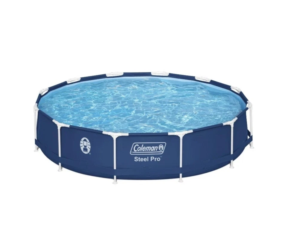 Coleman Steel Pro 12' x 33" Round Metal Frame Above Ground Pool Set NEW! - Image 2 of 3