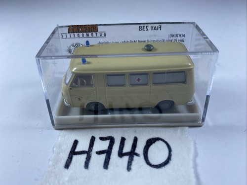 H740 BREKINA 1:87 HO PKW FIAT 238 Nr 344030 H0 KTW DRK Rotkreuz Bus Krankenwagen - Bild 6 von 6
