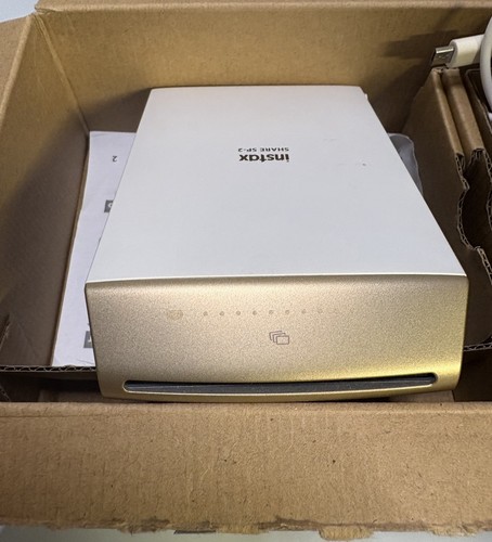 Fujifilm Instax Share Smartphone Printer SP-2 Gold Works Box Cord