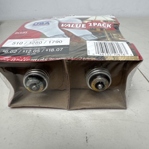 Sylvania 3-Wege Leuchtmittel (NAGELNEU versiegelt 2er-Pack) 50/100/150W warm 2850K A21 - Bild 3 von 4