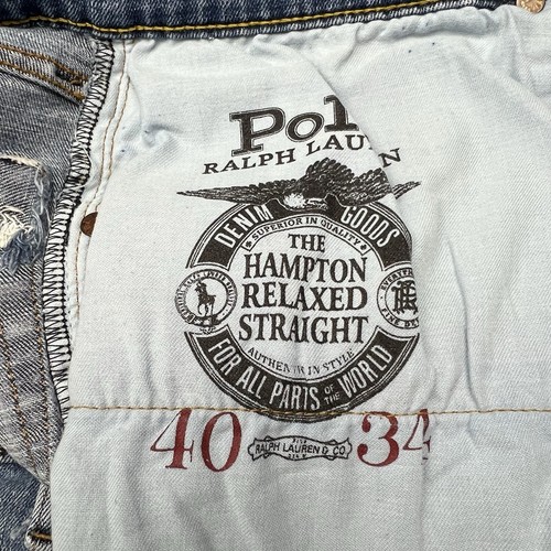 Polo Ralph Lauren Hampton Straight Relaxed Jeans Men’s 40/34 Denim Medium Wash - Picture 7 of 12