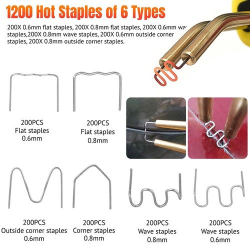 Effective 1200pcs Plastic Welding Staples for Fixing Plastic Materials - Photo 21/24