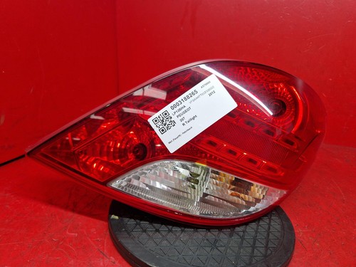 PEUGEOT 207 MK1 2012 RIGHT TAIL LIGHT DRIVER SIDE 3 DOOR HATCHBACK 6351HQ