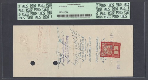 Egipto - Banco Otomano - Praga, Checoslovaquia 66 libras - 8 chelines 1948 AUNC - Imagen 2 de 2