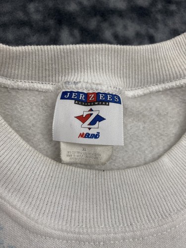 Vintage Handpainted Lighthouse Sweatshirt Mens Size XL White Nature Pullover 90s - Picture 2 of 8