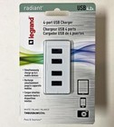 Pass & Seymour TM8USB4WCCV4 4 PORT USB Wall Outlet CHARGER White