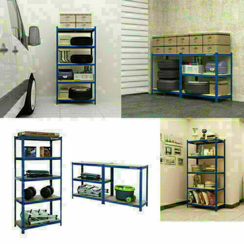 Werkstattregal Schwerlastregal 200CM 180CM 170CM Garagenregal Lagerregal Büro DE - Bild 8 von 18