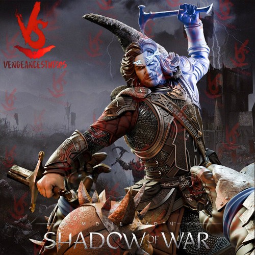 Talion Figur - Mittelerde: Mordors Schatten Sammelstatue, unbemalt - Bild 1 von 9