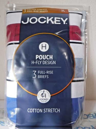 Jockey Pouch H Fly Design 3 Men's Full Rise Briefs M Blue gray mix H fly 1145 - Picture 1 of 4