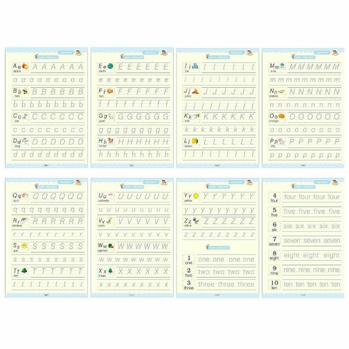 23PCS Writin Preschooler Pen Reusable Magic Practice Copybook Number Book Set US - Picture 3 of 11