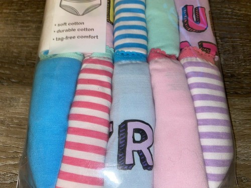 Wonder Nation ~ Girls Tagless 10-Pair Underwear Hipster Cotton ~ Size 6 - Picture 2 of 3