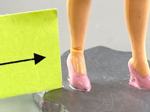 1990 Miniatur Barbie Collectibles Mattel Applause Fashion rosa Kleider Figuren - Bild 7 von 12