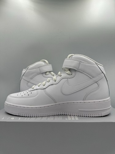 Nike Air Force 1 '07 Mid Triple White BRAND NEW Size 10 Women - Picture 6 of 8