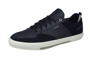 Geox U Kaven A Mens Leather Trainers Comfortable Casual Shoes Navy-Blue |  eBay