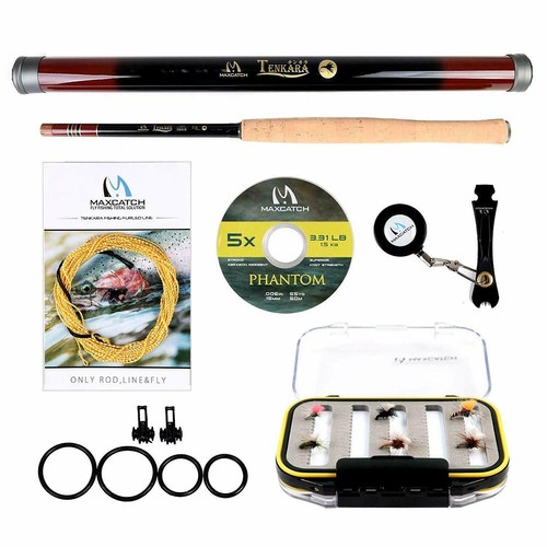 Tenkara Fliegenrute 9/10/11/12/13ft 7:3 Action Teleskoprute - Bild 8 von 11