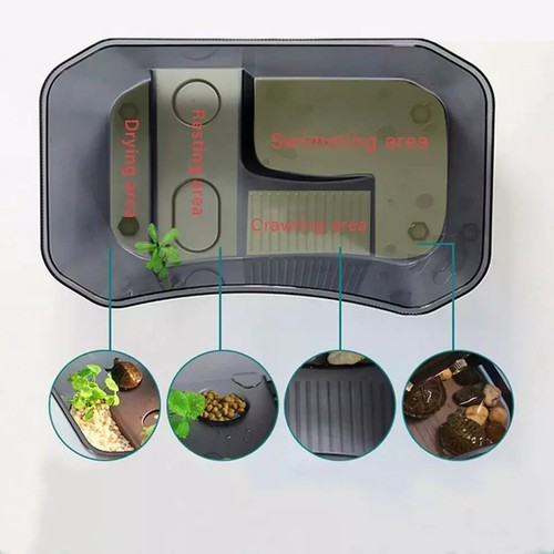 Have one to sell? Sell now Plastic Turtle Tank Reptile Habitat Pet Terrariums T - Picture 3 of 7
