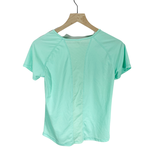 Athletic Works Girls Teal Blue Short Sleeved Athletic Top Sz XXL 18 Mesh Back - Picture 3 of 5