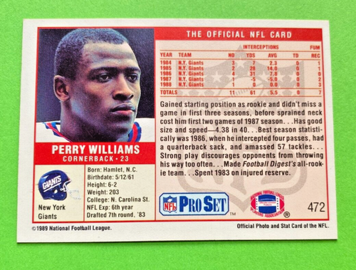 1989 NFL Pro Set. Pick what you need to complete your set. - Picture 357 of 401