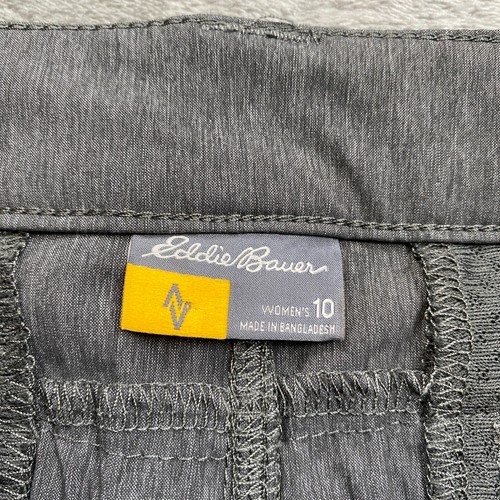 Eddie Bauer Horizon Shorts Women's 10 Gray 7.5" Inseam Mid-Rise Outdoor Classic - Picture 17 of 17
