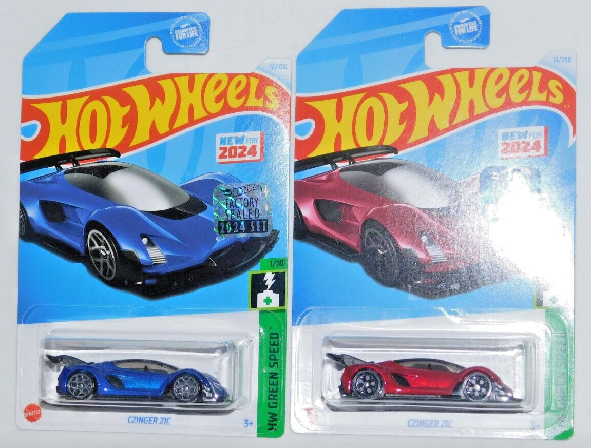 2024 HOT WHEELS RLC FACTORY SET GREEN SPEED SERIES CZINGER 21C X2